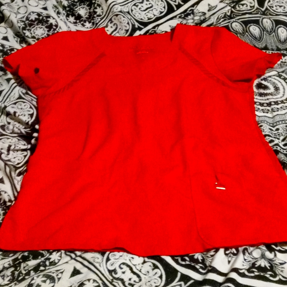 Grey's Anatomy active wear red scrub top M